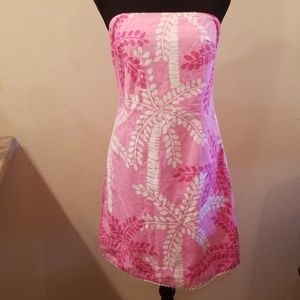 Strapless Lilly Pulitzer  A line dress
